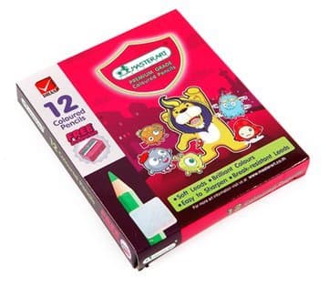 Master Art Learning Device Color Pencil Short. (Box 12 Colors)