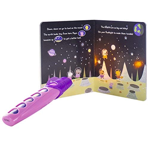 Peppa Pig Moonlight Bright Book 5 Sound Flashlight Set (Play-A-Sound)