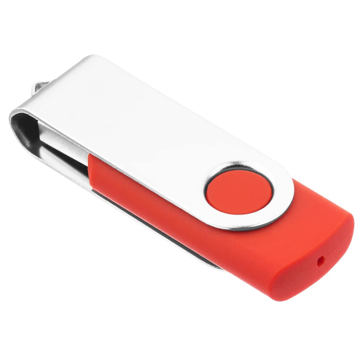 EASTBULL 1GB USB Flash Drive 1PCS, USB 2.0 Thumb Drive Swivel USB Stick Memory Stick Metal Thumb Drive (Red)
