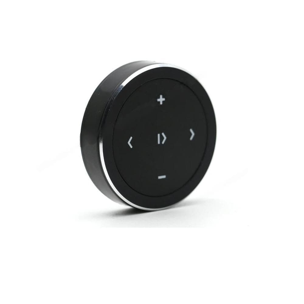 YuYue Electronic Wireless Bluetooth Media Button Remote Selfie Control Car Motorcycle Steering Wheel Music for iPhone or Android with Mount