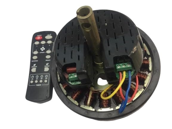 RadioVision BLDC Smart Cieling Fan Conversion Kit, 1200mm, 27W, 375 CFM, 90-300V AC, 5 Speeds, Infrared Remote, 4 Timer Settings, Copper Coil, 2-Pin Connector