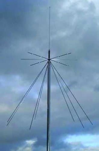 MFJ-1868 Vertical Antenna, 6m-23cm discone, UHF