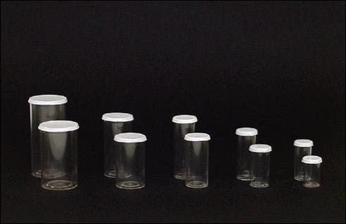 12 Sizes of Plastic Vials 12 Sizes 2.5 Dram to 50 Dram Sample Pack