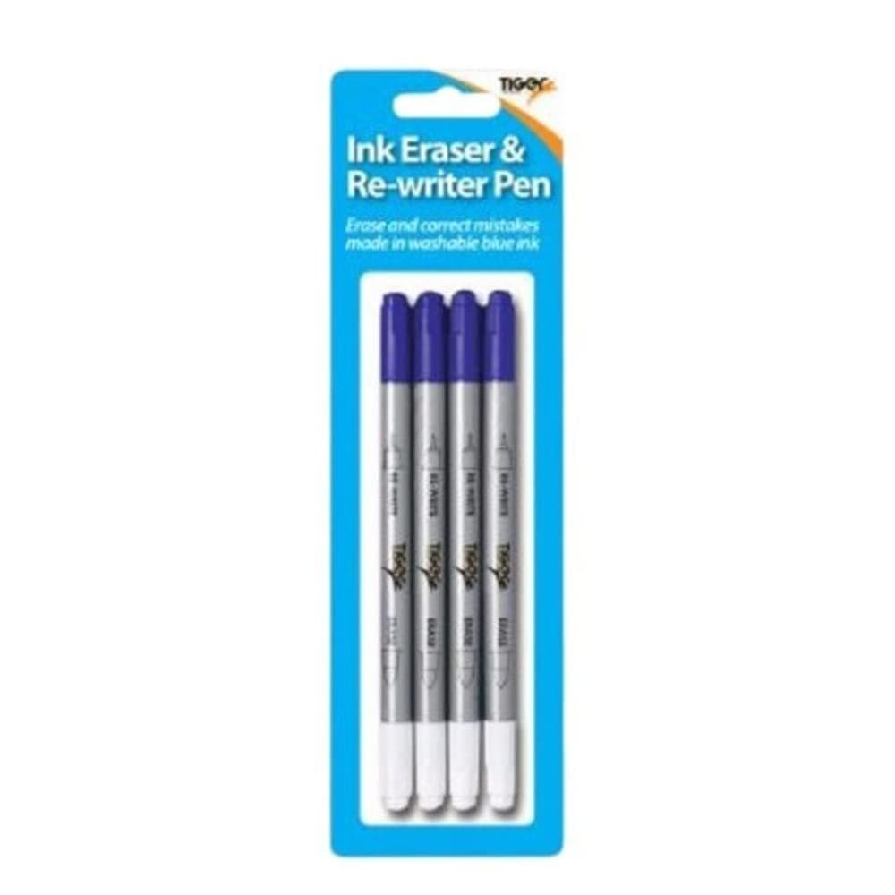 Ink Eraser ReWriter Corrector Eradicator Pens Pack Of Four