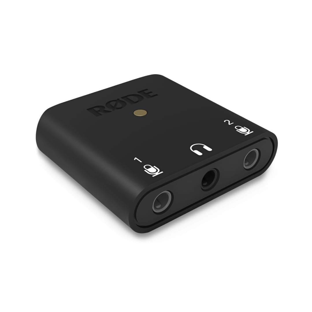 RØDE AI-Micro Ultra Compact Dual Channel Audio Interface for Computers, Smartphones and Tablets ( Android, iOS, mac ), Black