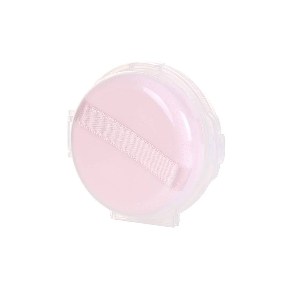 MINISO Random Color Portable Boxed Powder Puff Functionality Cotton Powder Puffs Small Round Body Face Facial Makeup Cosmetic Loose Powder Puff Soft Sponge (Pack of 2)