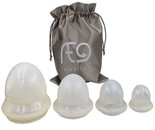 4 Piece Silicone Cupping Set Used by Professionals. For Office, Home, and Travel. Support Overall Health, Reduce Cellulite, Wrinkles, Stretch Marks, Muscle Pain, Stiffness, Massages and More.