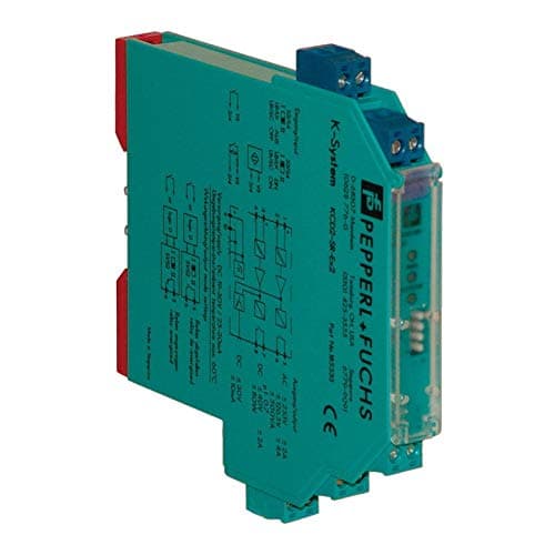 PEPPERL & FUCHS KCD2-SR-EX1.LB 1 Channel, Input Switch Amplifier, Current Rating: 30 AMP, 24 V, DIN Rail