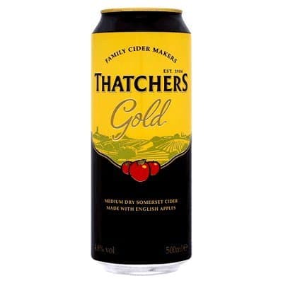 Thatchers Gold Crisp Somerset Cider 4 Pack 2000g