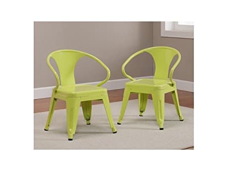 Kids Tabouret Stacking Chairs (Set of 2)-Limeade.