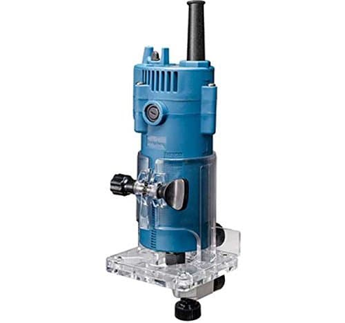 DIY Engineers Plastic Power Trimmer 6.35 mm Collet (Standard Size, Blue)