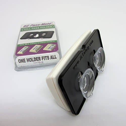 EZ Pass-Mate Black - Toll Pass Holder for E-ZPass Mini & Flex, I Pass New and Old & FasTrak Flex CAV. Holder only. Fits Boxes Shown in Pictures. Patent Pending &. Made in USA.