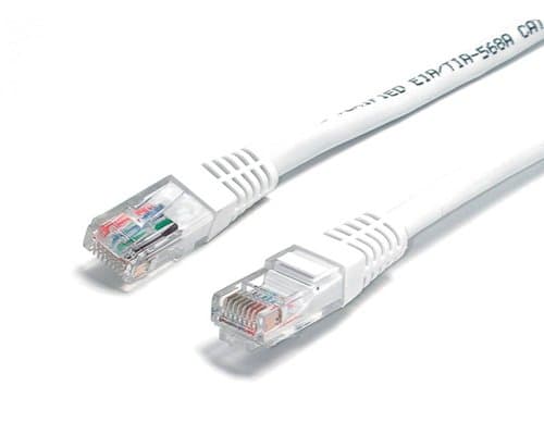 Cable-Core CAT 6 Network Cable. Ethernet LAN 10/100/1000 Gigabit Patch Lead White 5m