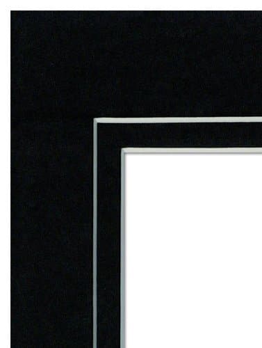 Imperial Frames Black Double Mattboard, Fits 8 by 10-Inch Pictures into 11 by 14-Inch Frame