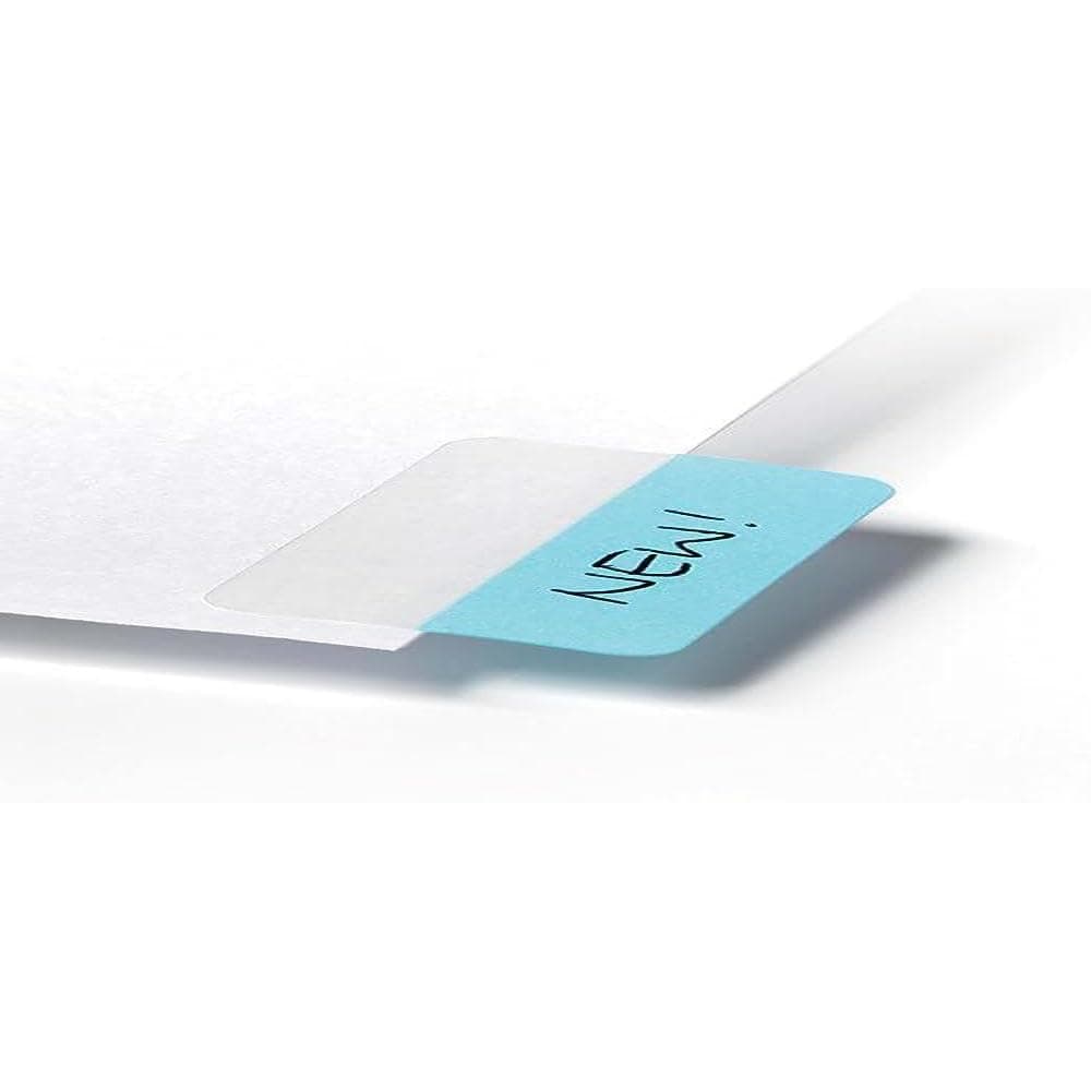 Durable Quick Tab Self-Adhesive Index Tabs | 40 mm width | Pack of 48 Tabs In Assorted Colours | Ideal for Labelling Pages, Documents, etc