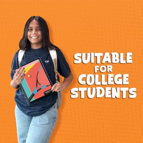 Classmate Pulse 6 Subject Spiral Notebook - Pack of 1 | Single Line | 500 Pages | A4-29.7cm x 21.0cm | Attractive Cover Designs | Soft Cover | Ideal for College Students and Professionals