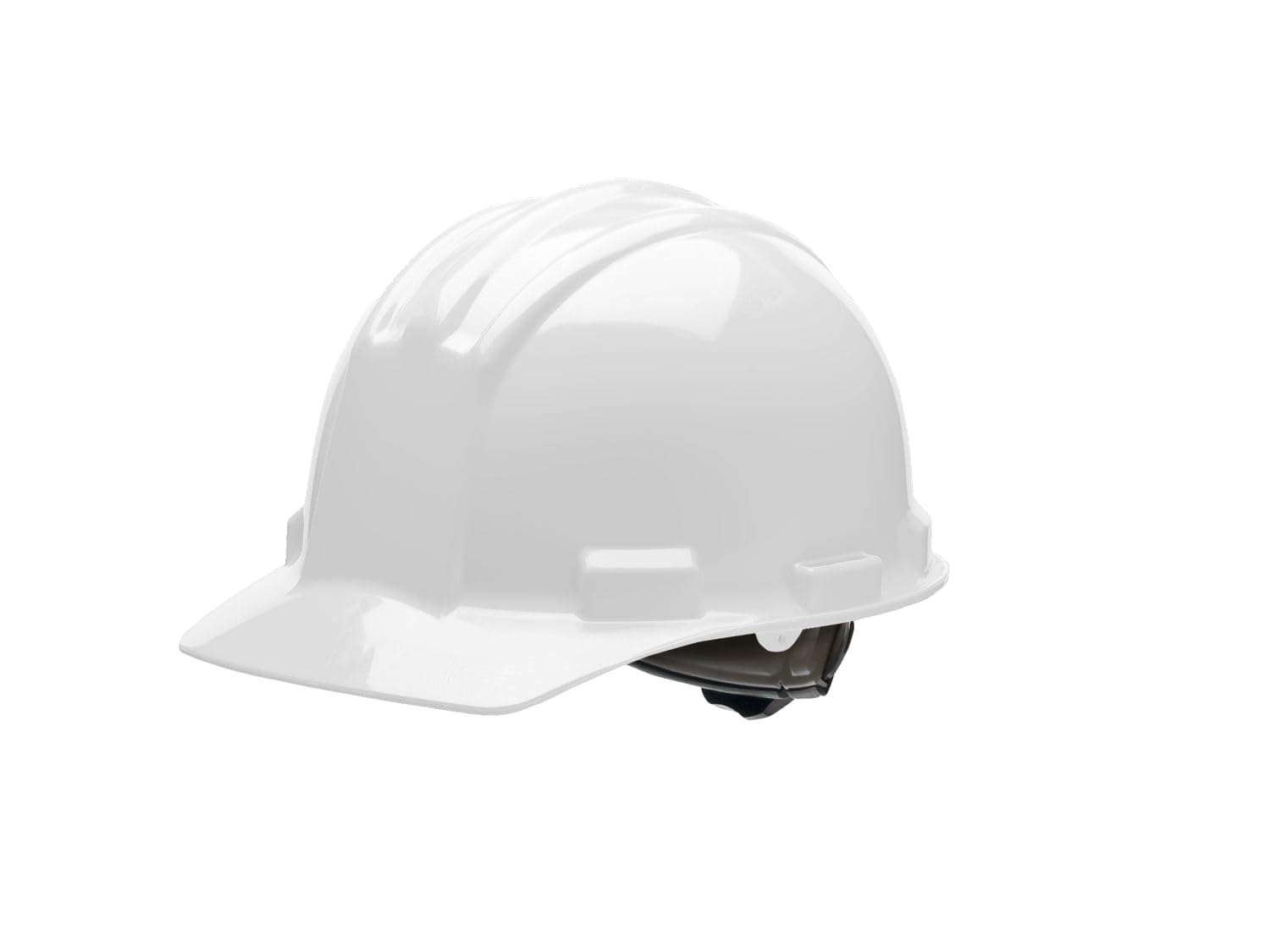 Bullard 3-Rib S51 Flat Front Cap Style Safety Hard Hat with 4-Point Ratchet Suspension and Cotton Brow Pad