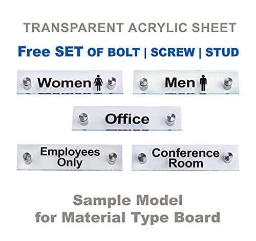 Fire Classifications PVC Waterproof metallic matte Sticker with Transparent Acrylic Sheet Free SET OF BOLT | SCREW | STUD finishing Safety Signature for walls removable