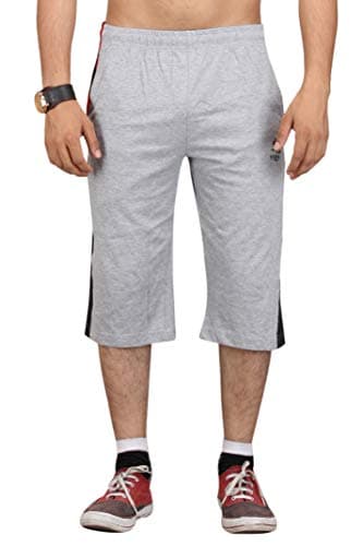 VEGO Mens Cotton Three by Fourth, 3/4, Capri,Three Quarter