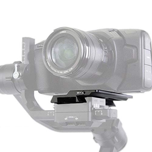 Lanparte Offset Camera Adapter Connector Plate for DJI Ronin S Gimbal Mount on to BMPCC Blackmagic Pocket Cinema Camera 4K