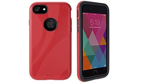 NewerTech NuGuard KX iPhone7 and iPhone 8 Protective Phone Case, Crimson