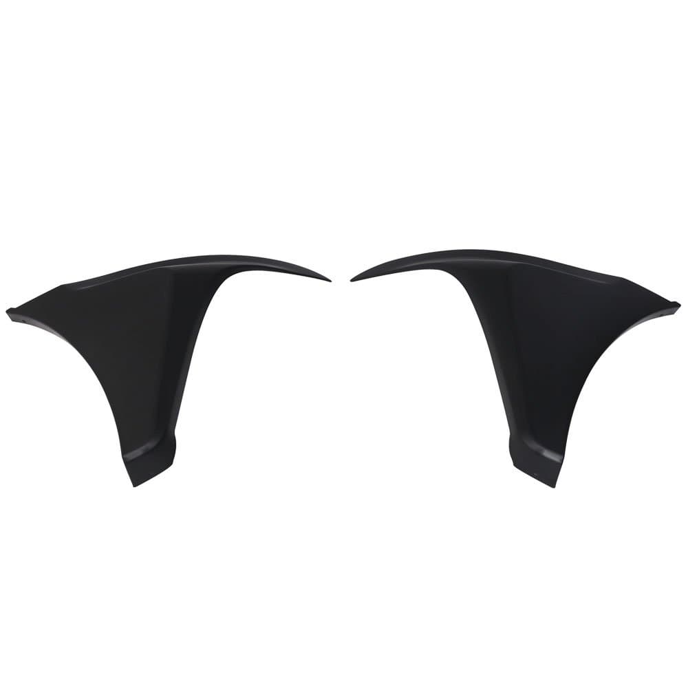 Front Bumper Lip Compatible With 2016-2018 Honda Civic, HFP Style Black PP Front Lip Finisher Under Chin Spoiler Add On by IKON MOTORSPORTS, 2017