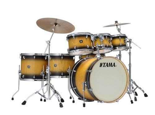 Tama Superstar Classic Exotix Maple 7-Piece Shell Pack (Black Sunburst Lacebark Pine)