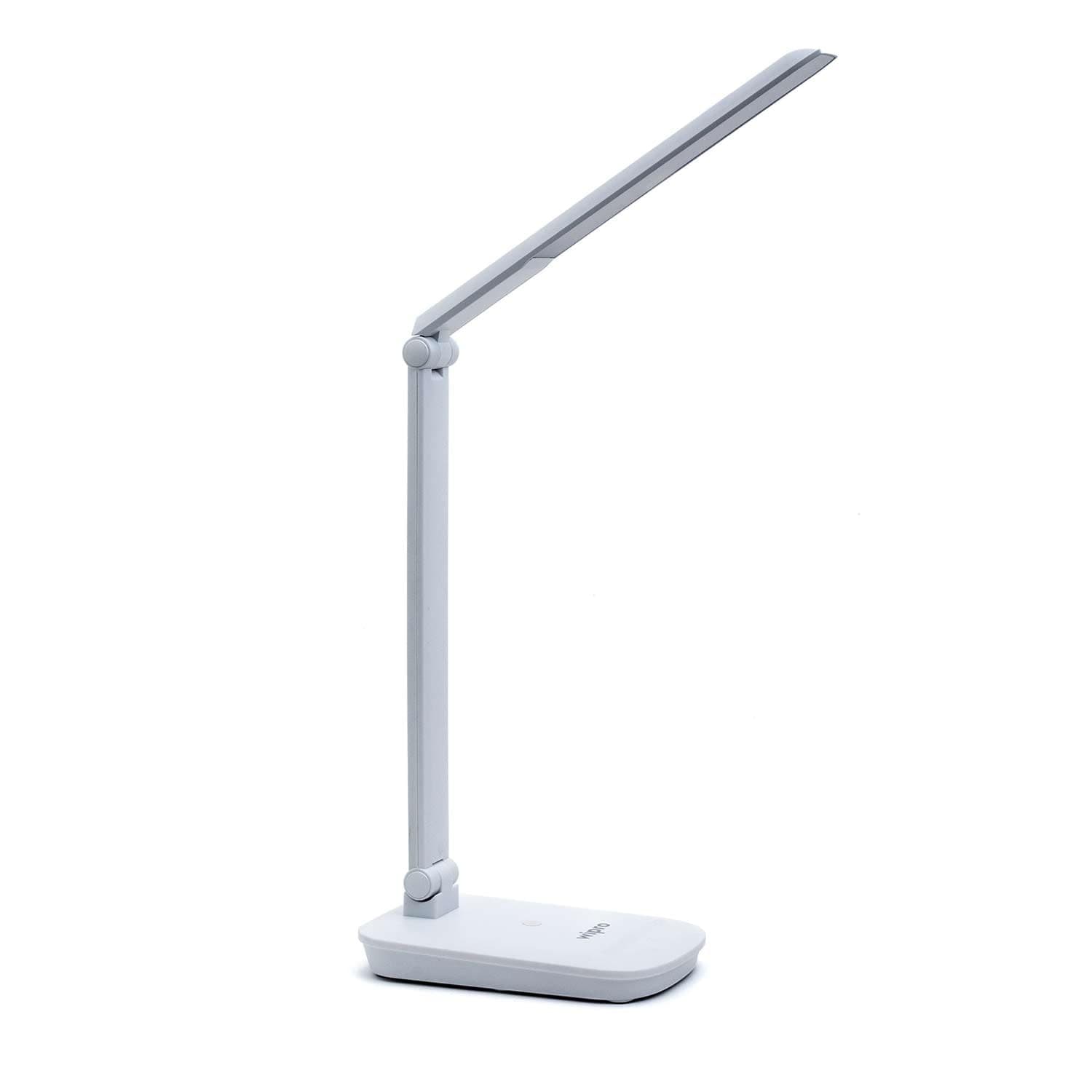 5W LED Table Lamp for Study, with Smooth Dimming, Use as Emergency Light with Power Bank or with Laptop USB Port, USB Compatible Desk Lamp, White, ABS, (Pack of 1)