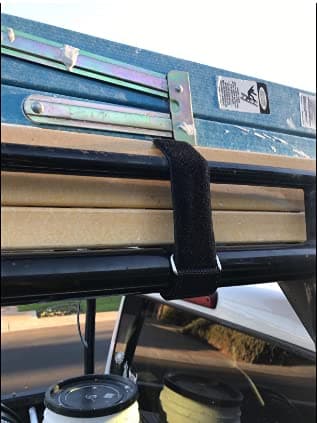 Reusable Ladder Straps,Ladder Rack Tie Down Straps,Quality Hook and Loop Securing Straps,Multipurpose Storage Straps (33'' x 2'') (Black 4 Pack)