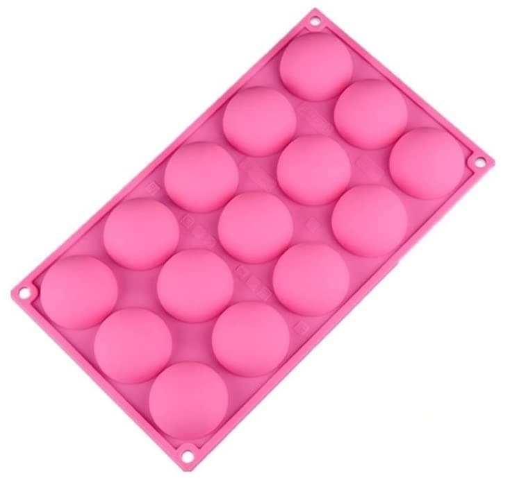 Royal Houseware 15 Silicone Baking Moulds Half Sphere Shape