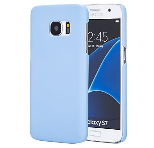 Arpiel - Samsung Galaxy S7 Case - Hard Plastic Phone Case - Rubberized Matte Slim Perfect-Fit Cover - Anti-Scratch Accessories - Retail Package (Blue) Electronics