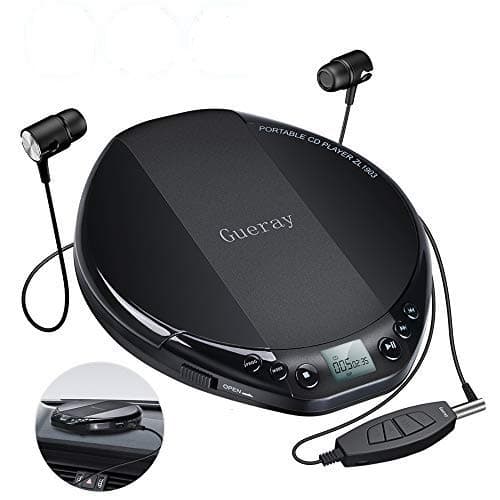 Portable CD Player for Car HiFi Lossless Small CD Player with Headphone CD Discman Compact Disc Personal Walkman Player Shockproof Anti-Skip
