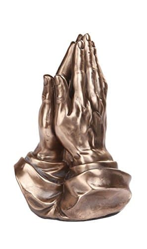 9582 6.5" Praying Hands Religious Theme Decorative Statue Figurine