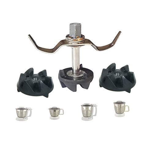 Mixer Grinder Stainless Steel Blade Set with Coupler + Extra 2 Jar Coupler - Suitable for PANA Sonic
