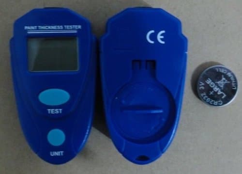 Gowe Digital Coating Thickness Gauge Paint Thickness Meter DIY Instrument 0-80mil 0.1MM Aluminium Base and Fn