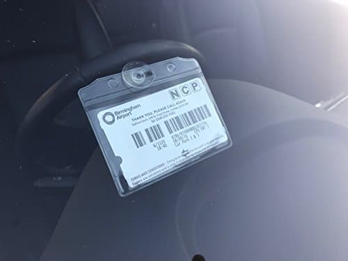 1 x Car windcreen parking ticket clip holder pouch for displaying parking ticket