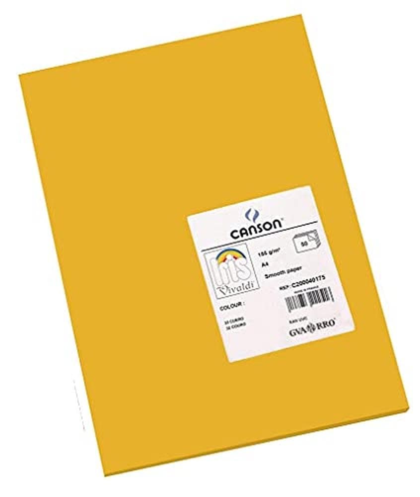 Canson Iris Vivaldi A4 185 GSM Smooth Colour Paper - Leather (Pack of 50 Sheets)