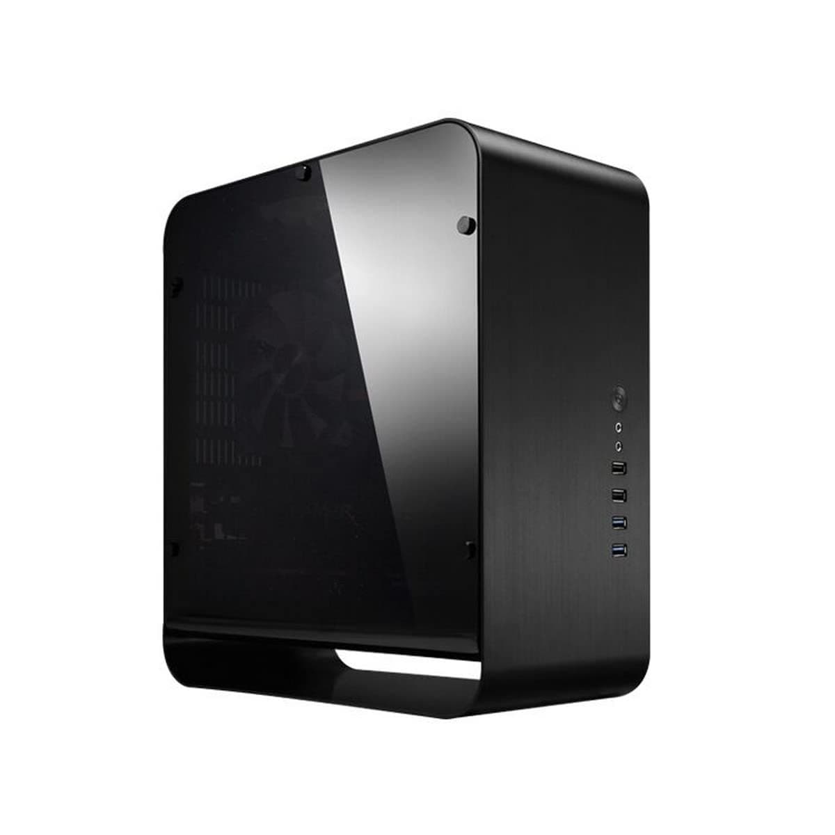 Jonsbo Mini ITX UMX1 Plus Mini Tower Case with Glass Panel (Black)