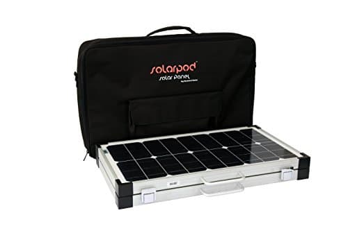SolPro SOL0612V60W01 Solarpod 65-Watt/18-Volt Foldable Nylon Solar Panel, Black