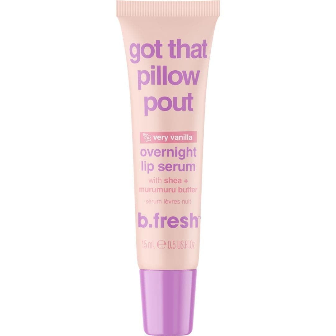 b.fresh Overnight Lip Serum | Got that Pillow Pout - Deep Hydrating Lip Mask, Enriched with Shea Butter, Vanilla Flavored Moisturizer, .5 Fl Oz
