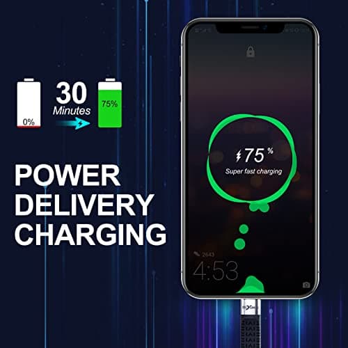 Short USB-C to USB-C Cable - 40Gbps USB4 Compatible With Thunderbolt 4/3 Interface, Supports 8K Display - Black