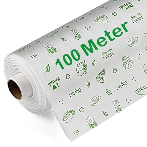 JASMINE & GLORY 100 Meter Butter Paper Roll for Baking – Non-Stick, Food Grade Parchment Paper | Microwave & Oven Safe | Ideal for Cake, Snack Preparation & Wrapping