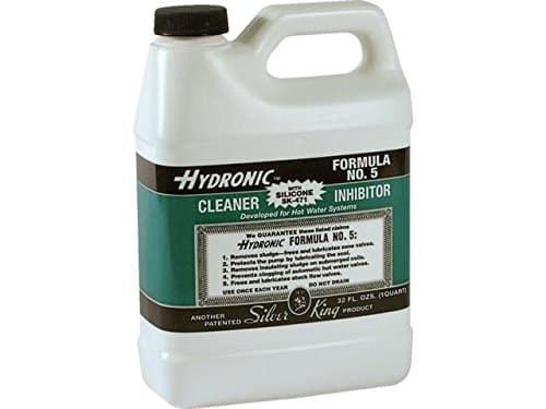Silver King HF5SK471 1 Quart Hydronic Formula #5 Hot Water Systems Boiler Cleaner Inhibitor With Silicone SK-471