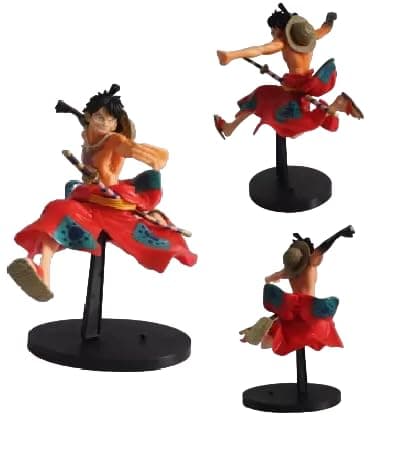 Trunkin One Piece Battle Record Collection Monkey D Luffy Figure (Jumping Figure) to be Assembled (No Box)