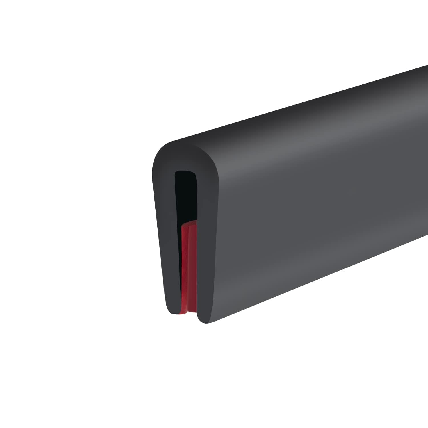 – Rubber Edge Trim, Self-Adhesive Flexible Edge Guard, U Shaped Edge Protector for Sheet Metal, Car Doors, EPDM Material, Size 1.5mm, Fit 0-2mm Sharp Edge, Length 3m, Black