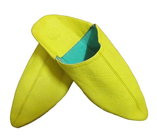 Moroccan Babouche slippers Fassi Yellow Size 43