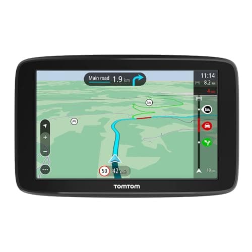 Tomtom Car Sat Nav GO Classic, 6 Inch, with Traffic Congestion and Speed Cam Alert Trial Thanks to Tomtom Traffic, EU Maps, Updates via WiFi, Integrated Reversible Mount