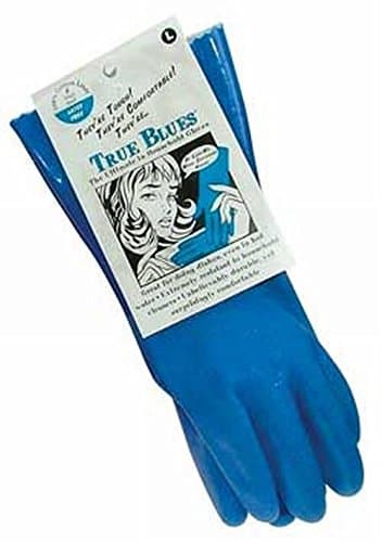 Eddingtons True Blue Latex Free, 100% Cotton Lined Gloves - Medium