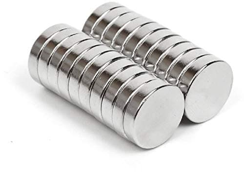 GMT 12x3mm Strong Ceramic/Ferrite Silver Magnets in Disc Shape for Photo Gallery, Arts & Crafts, Refrigerator Magnet, Hobby, School Projects & Office (20)