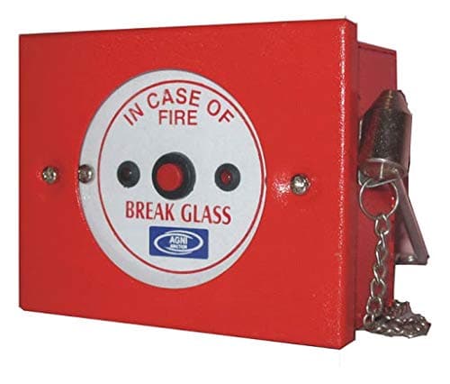 ECO FIRE Manual Call Point MCP with Chain and Hammer Feachers